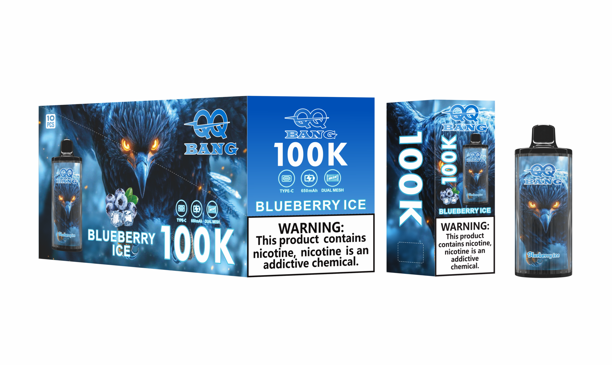 QQ BANG 100K Blueberry Ice
