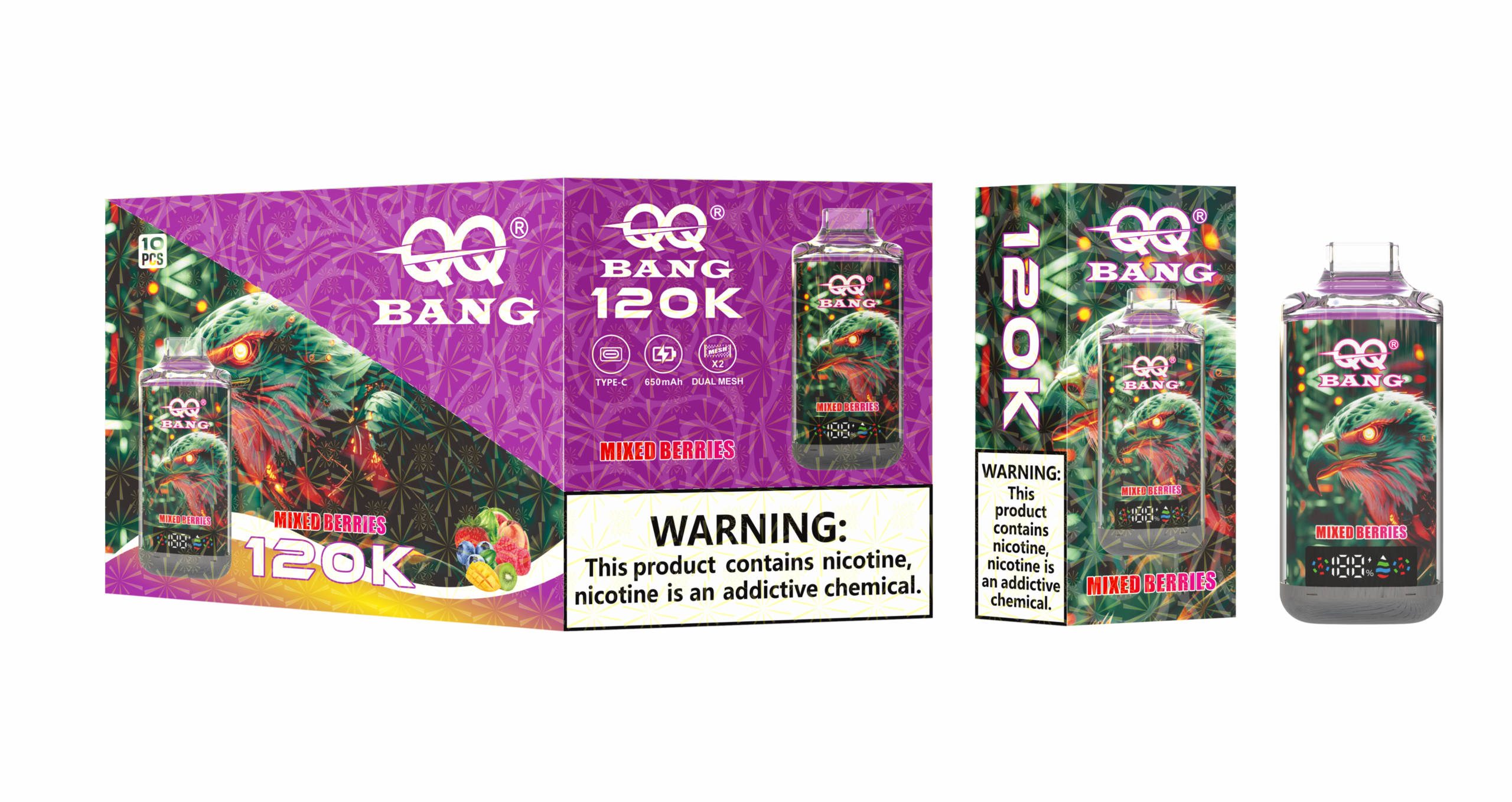 QQ BANG 120K Mixed Berries