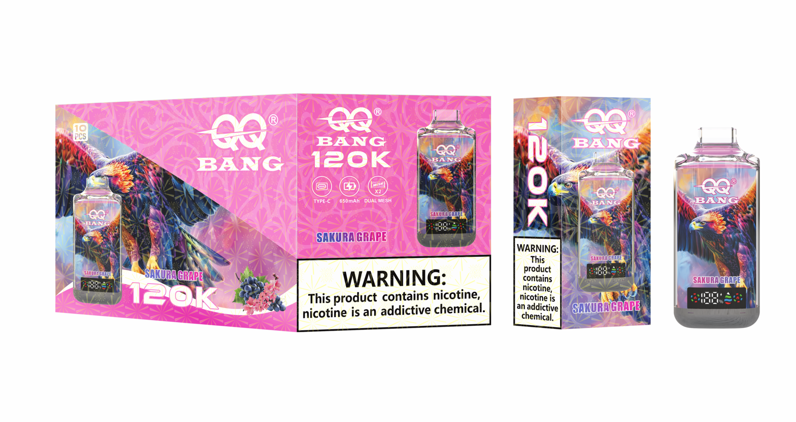 QQ BANG 120K Sakura Grape