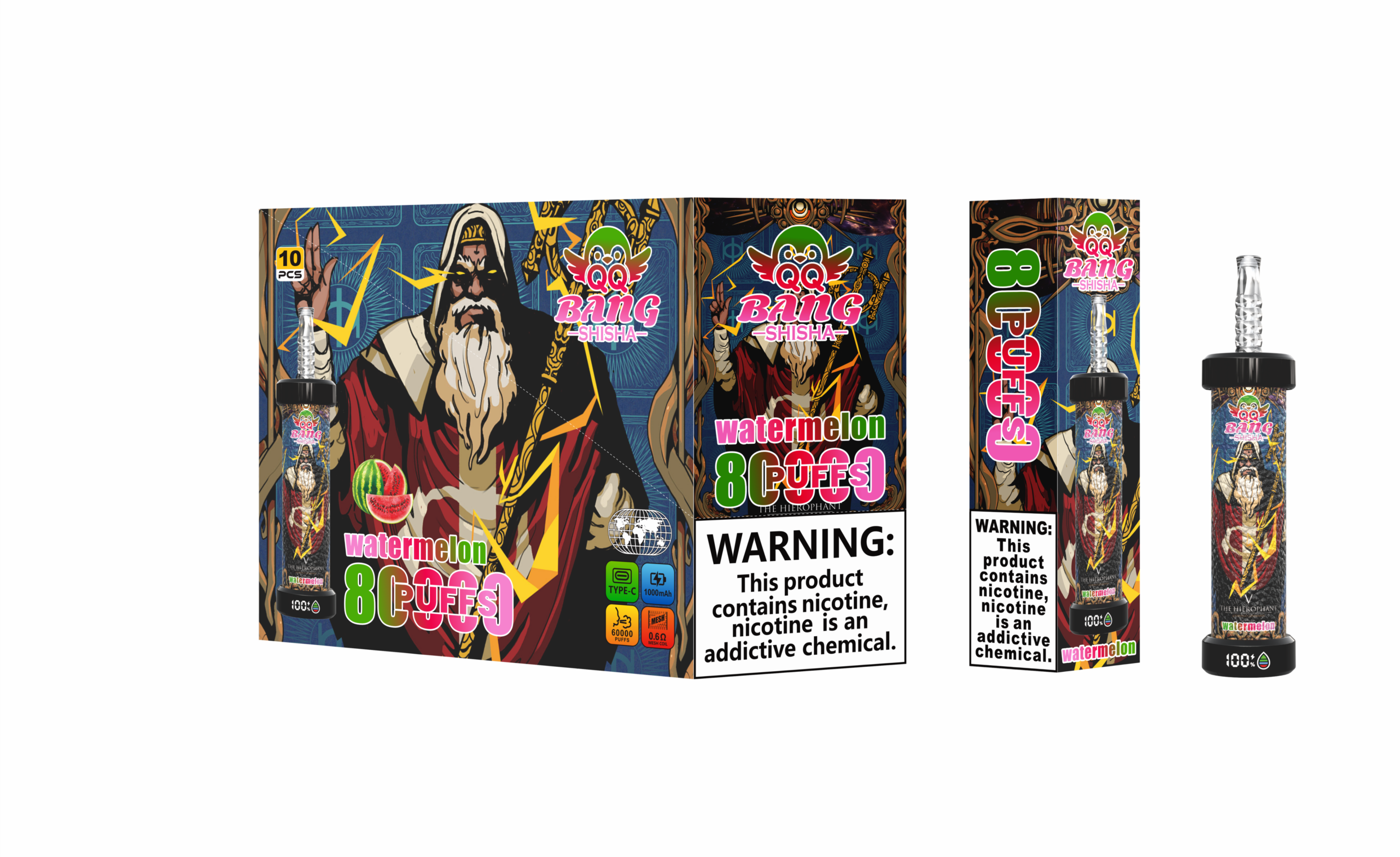 QQ BANG SHISHA 80K Watermelon